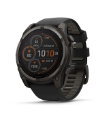 Смарт-годинник Garmin fenix 8 51mm Solar Sapphire Carbon Gray DLC Tit. with Black/Pebble Gray Sil. Band (010-02907-11/10) EU