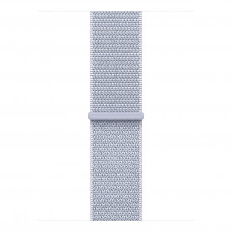 Apple Watch SE 2024 40mm (GPS) Silver Aluminum Case w. Blue Cloud Sport Loop (MXEE3)