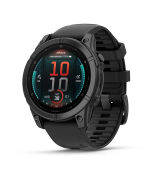 Смарт-годинник Garmin fenix E AMOLED 47mm Slate Gray Steel with Black Silicone Band (010-03025-01)