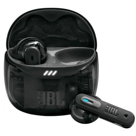 Бездротові навушники JBL Tune Flex 2 Ghost Black (JBLTFLEX2GBLK)
