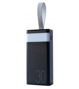 Зовнішній акумулятор Remax Chinen RPP-320 PowerBank QC+PD 20W+22.5W with LED 30000mAh Black