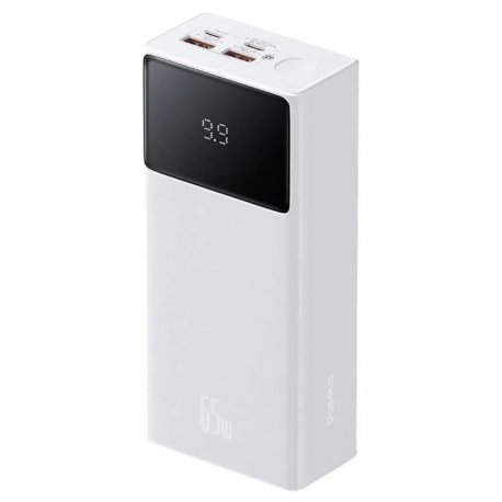Внешний аккумулятор Baseus Star-Lord Display Fast Charge 30000mAh 65W (with cable USB-Type-C 0.3m) Moon White (P10022908213-00)