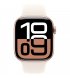 Apple Watch Series 10 42mm (GPS) Rose Gold Aluminium Case with Starlight Sport Band - S/M (MWWY3, MXLL3)
