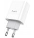 Сетевое зарядное устройство Hoco C80A Rapido QC3.0+PD Type-C+USB 20W White