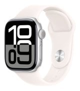 Apple Watch Series 10 42mm (GPS) Silver Aluminum Case with Light Blush Sport Band - M/L (MWWW3, MXLP3)