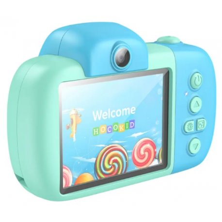 Детский цифровой фотоаппарат Hoco Smart Kids DV201 Blue
