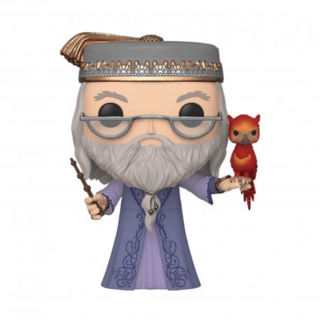 Колекційна фігурка Funko POP: Harry Potter - Dumbledore W/Fawkes 10" (48038)