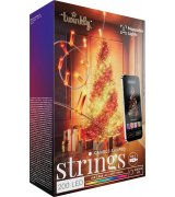 Smart LED гирлянда Twinkly Strings Candle RGB 200 IP20 12м USB-C кабель прозрачный (TWKC200RGB-T)