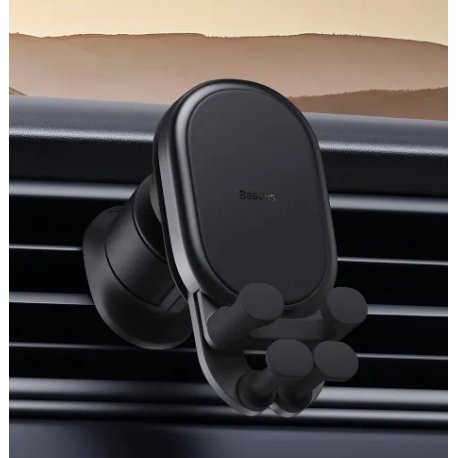 Автодержатель Baseus Gravitational Car Mount Air (Air Outlet Version) Black (SUWX020001)