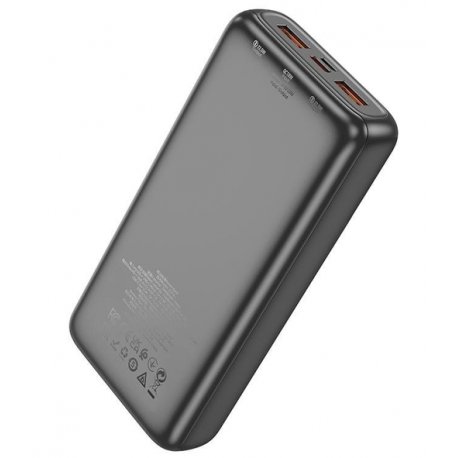 Зовнішній акумулятор Power Bank Hoco J121A 20000mAh 20W Display Black