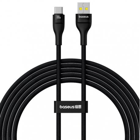 Кабель Baseus Flash 2 Charging Cable USB to USB-C 100W 2m Cluster Black (P10311804111-01)
