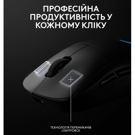 Мышь игровая беспроводная Logitech PRO 2 Lightspeed Black (910-007295)