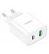 Сетевое зарядное устройство Hoco 80A Plus Rapido (Type-C+USB) PD20W+QC3.0 White