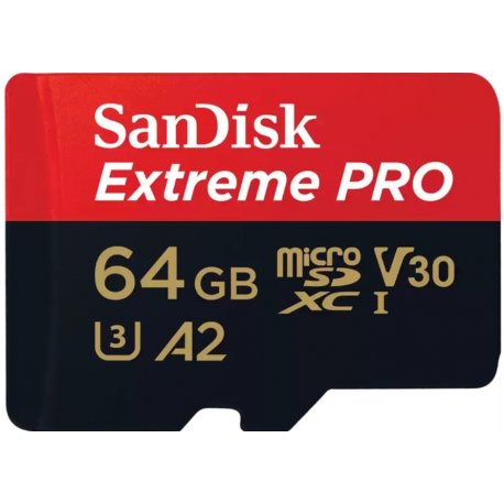 Карта памяти SanDisk 64GB microSDHC Class 10 UHS-I R200MB/s (SDSQXCU-064G-GN6MA)
