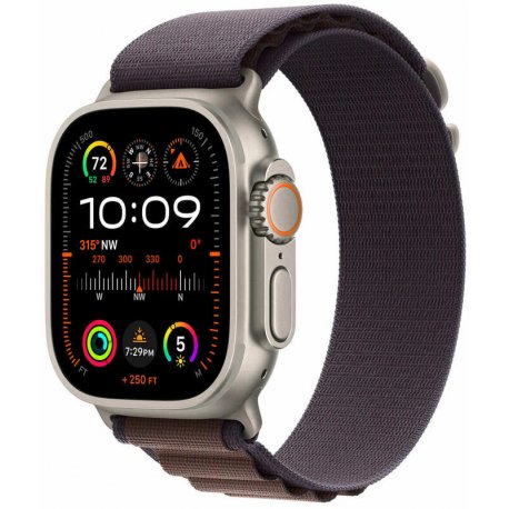 Б/у Apple Watch Ultra 2 49mm (GPS+LTE) Titanium Case with Indigo Alpine Loop - M (MRET3)