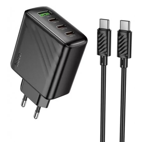 Сетевое зарядное устройство Hoco CS27A 67W 3Type-C+USB Black