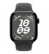 Apple Watch Series 10 42mm (GPS) Jet Black Aluminium Case with Midnight Sky Nike Sport Band - M/L (MYJQ3, MWWX3)