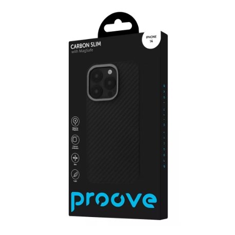 Чохол Proove Carbon Slim MagSafe для IPhone 14 Black (PCCSIP140002)
