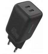 Мережевий зарядний пристрій Proove Silicone Power 40W (Type-C + Type-C) Black (WCSP4020001)