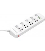 Сетевой удлинитель ProLogix Premium (4 розетки + 4USB AutoID) 2M White (PR-SC4408W)