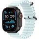 Apple Watch Ultra 2 (2024) 49mm (GPS+LTE) Black Titanium Case with Ice Blue Ocean Band (MYP83, MYTC3)