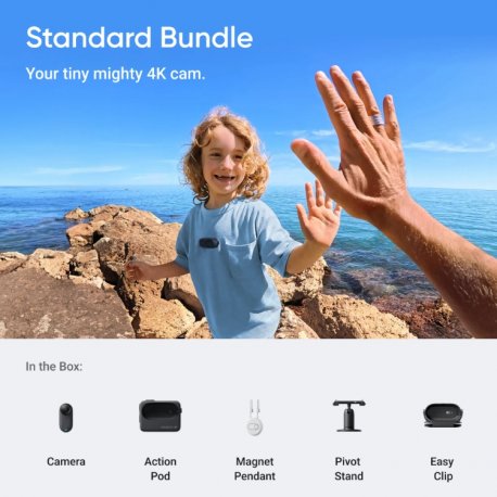 Eкшн-камера Insta360 GO 3S 4K Standard Bundle 64GB Black (CINSAATA_GO3S14)
