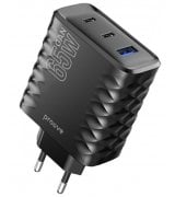 Сетевое зарядное устройство Proove Speed Surge Gan 65W (USB + 2Type-C) Black (WCSS60120001)