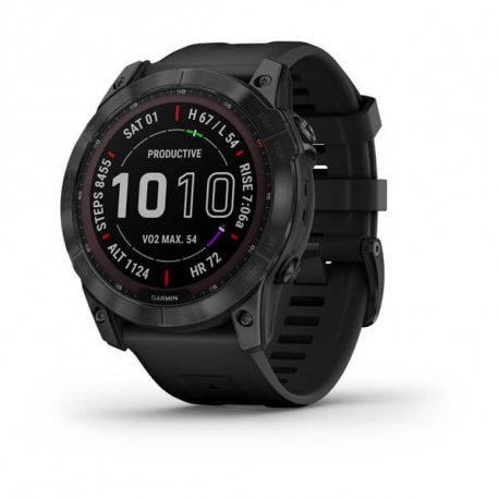 Смарт-часы Garmin fenix 7X Sapphire Solar Black DLC Titanium with Black Band (010-02541-23/22) EU