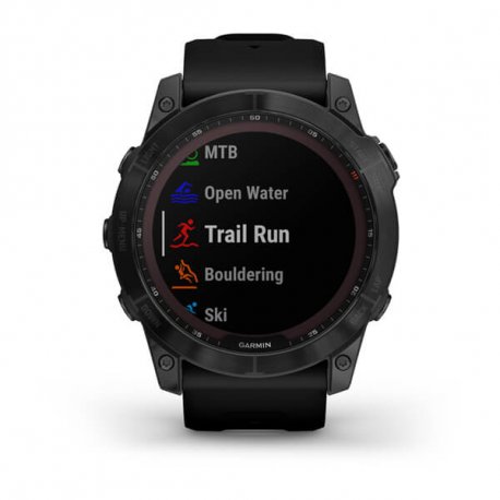 Смарт-часы Garmin fenix 7X Sapphire Solar Black DLC Titanium with Black Band (010-02541-23/22) EU