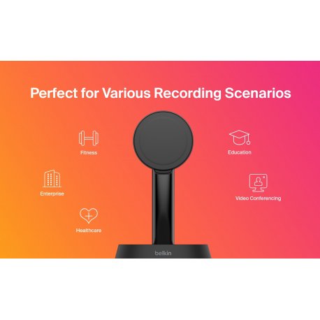 Станция с беспроводной зарядкой Belkin Auto-Tracking MagSafe Stand Pro (MMA008VF05BK)