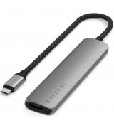 HUB Satechi 6-in-1 USB-C Slim Multiport Adapter 4K Space Gray (ST-P6SM)