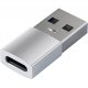 Перехідник Satechi Aluminum Adapter Type-A to Type-C Silver (ST-TAUCS)