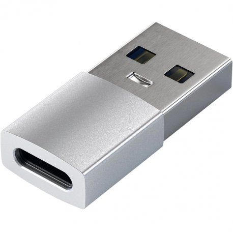 Перехідник Satechi Aluminum Adapter Type-A to Type-C Silver (ST-TAUCS)