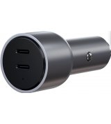 Автомобильное зарядное устройство Satechi 40W Dual USB-C PD Car Charger Space Gray (ST-U2C40CCM)