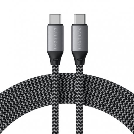 Кабель Satechi USB-C to USB-C Cable 100W 2m Space Gray (ST-TCC2MM)