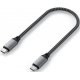 Кабель Satechi USB-C to USB-C Cable 100W 0,25m Space Gray (ST-TCC10M)