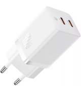 Мережевий зарядний пристрій Baseus GaN5 Pro Fast Charger 40W Type-C+Type-C White (CCGP180102)