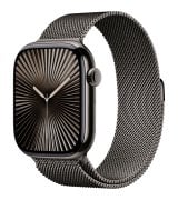 Apple Watch Series 10 46mm (GPS+LTE) Slate Titanium Case with Slate Milanese Loop - M/L (MWYW3)