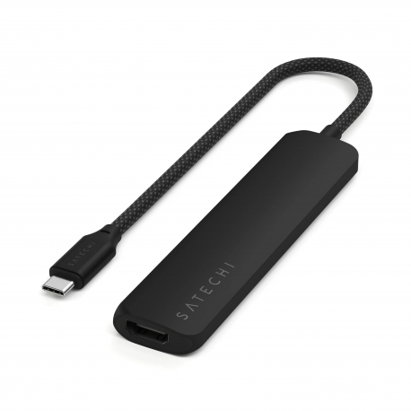 HUB Satechi 6-in-1 USB-C Slim Multiport Adapter 4K Black (ST-P6SK)