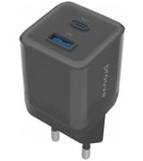 Сетевое зарядное устройство Proove Pure GaN Plus 30W (Type-C + USB) Black (WCPU30111201)