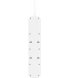 Cетевой удлинитель-фильтр Belkin (4хТип F, USB-A/USB-C 18Вт) 16А (2m) White (SRB001VF2M)