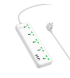Мережевий фільтр Hoco AC13A (3USB/1Type-C/5xSocket) 1,5m White