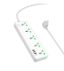 Сетевой фильтр Hoco AC13A (3USB/1Type-C/5xSocket) 1,5m White
