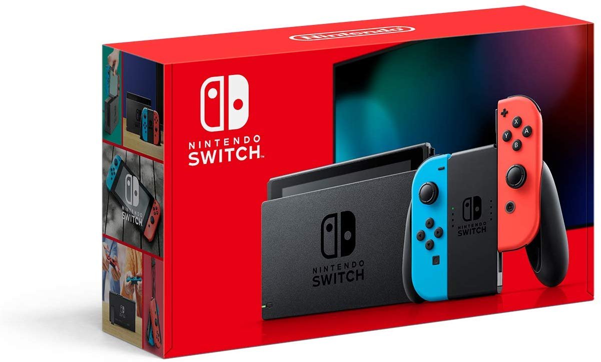 Игровая консоль Nintendo Switch with Neon Blue and Neon Red Joy