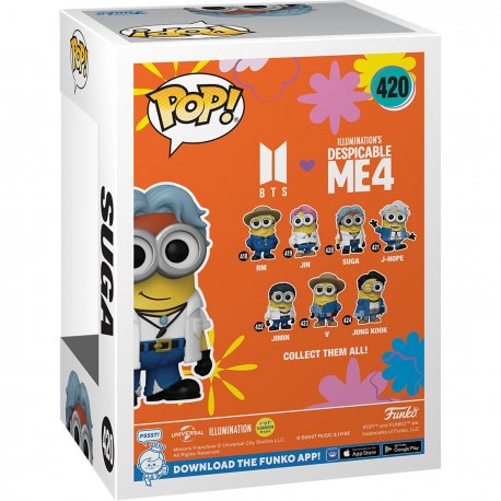 Коллекционная фигурка Funko POP Rocks: Minions X BTS - Suga (889698859684)
