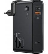 Мережевий зарядний пристрій Baseus GaN Power Station 2in1 USB+Type-C 10000mAh Black (PPNLD-C01)