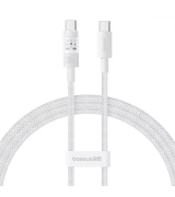 Кабель Baseus Gem Fast-Charging Type-C to Type-C 100W (1m) White (P10373000211-00)