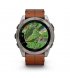 Смарт-часы Garmin fenix 8 AMOLED 51mm Sapph. Carbon Gray DLC Tit. with Chestnut Leather Band (010-02905-40) EU