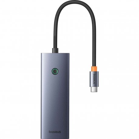 HUB Baseus UltraJoy 7-in-1 (Type-C to HDMI+USB3.0*3+PD*+SD/TF) Space Gray (B00052803811-00)