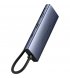 HUB Baseus UltraJoy 7-in-1 (Type-C to HDMI+USB3.0*3+PD*+SD/TF) Space Gray (B00052803811-00)